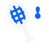 Icono de bádminton