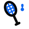 Icono de bádminton